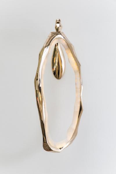 Markus Haase Markus Haase Bronze and Onyx Circlet Sconce USA 2018