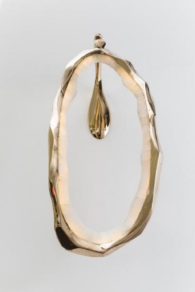 Markus Haase Markus Haase Bronze and Onyx Circlet Sconce USA 2018