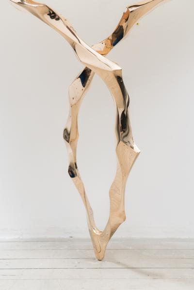 Markus Haase Markus Haase Bronze and Onyx Console with Bronze Mirror DE 2020