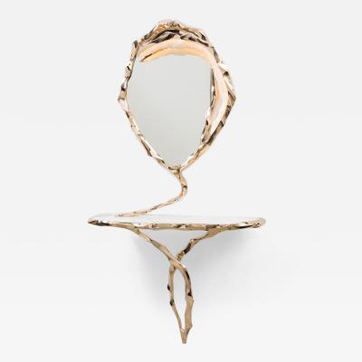 Markus Haase Markus Haase Bronze and Onyx Console with Bronze Mirror DE 2020