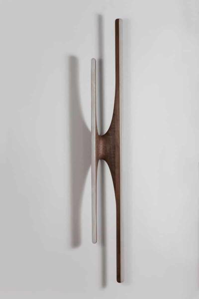 Markus Haase Markus Haase Carved Wood and Onyx Sculptural Sconce USA 2016