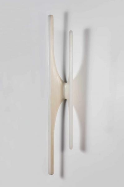 Markus Haase Markus Haase Carved Wood and Onyx Sculptural Sconce USA 2016