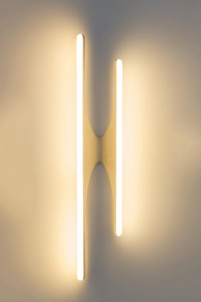 Markus Haase Markus Haase Carved Wood and Onyx Sculptural Sconce USA 2016