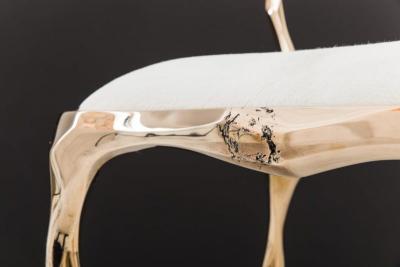 Markus Haase Markus Haase Faceted Bronze Dining Chair USA 2018