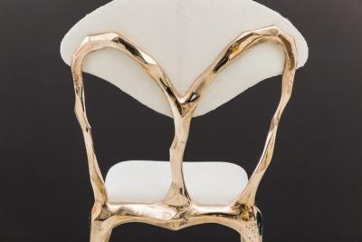 Markus Haase Markus Haase Faceted Bronze Dining Chair USA 2018