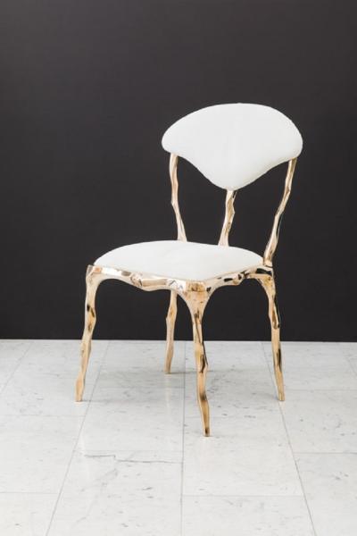Markus Haase Markus Haase Faceted Bronze Dining Chair USA 2018
