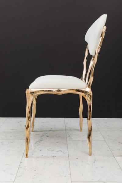 Markus Haase Markus Haase Faceted Bronze Dining Chair USA 2018