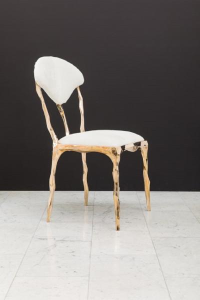 Markus Haase Markus Haase Faceted Bronze Dining Chair USA 2018