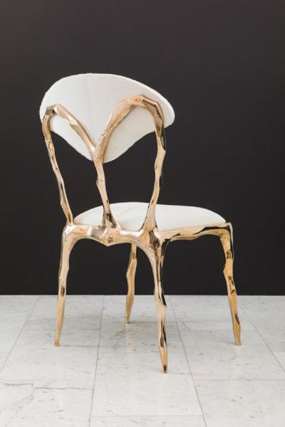 Markus Haase Markus Haase Faceted Bronze Dining Chair USA 2018