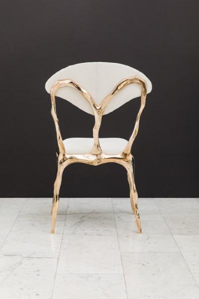 Markus Haase Markus Haase Faceted Bronze Dining Chair USA 2018