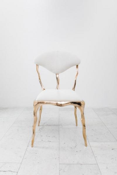 Markus Haase Markus Haase Faceted Bronze Dining Chair USA 2018