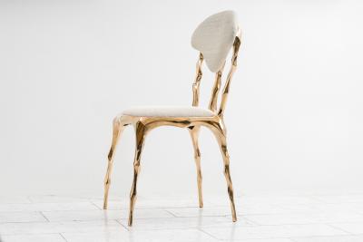 Markus Haase Markus Haase Faceted Bronze Dining Chair USA 2018