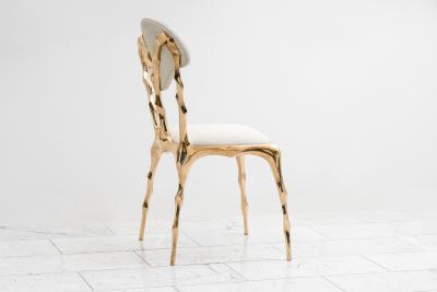 Markus Haase Markus Haase Faceted Bronze Dining Chair USA 2018