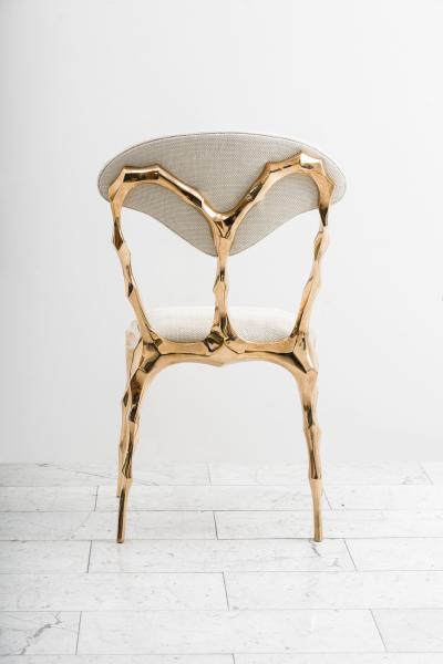 Markus Haase Markus Haase Faceted Bronze Dining Chair USA 2018
