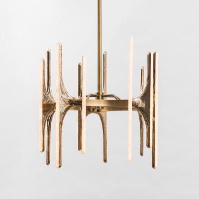 Markus Haase Markus Haase Wormed Bronze 5 arm Chandelier DE 2020