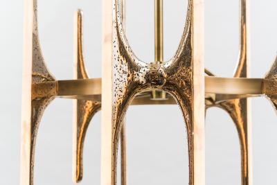 Markus Haase Markus Haase Wormed Bronze 5 arm Chandelier DE 2020