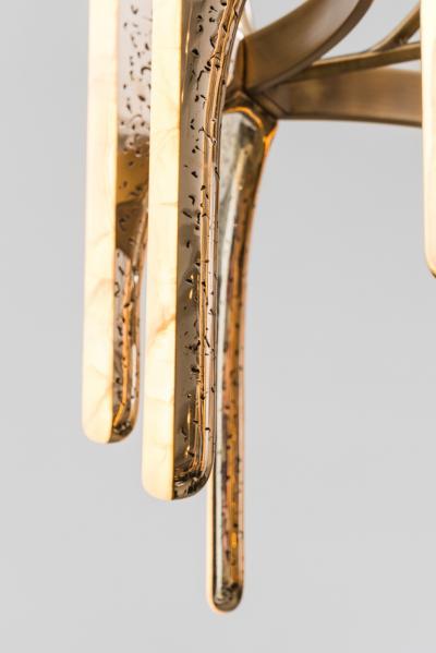 Markus Haase Markus Haase Wormed Bronze 5 arm Chandelier DE 2020