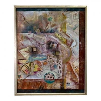 Marlene Healey Abstract Art Oil Painting Fractured Time