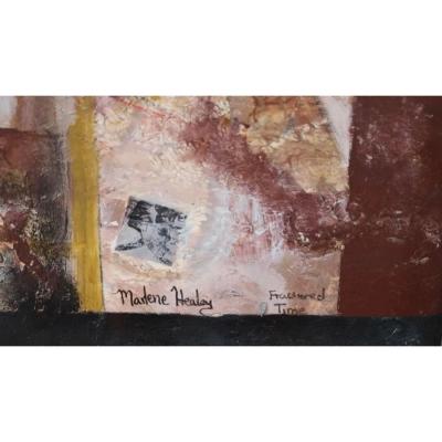 Marlene Healey Abstract Art Oil Painting Fractured Time