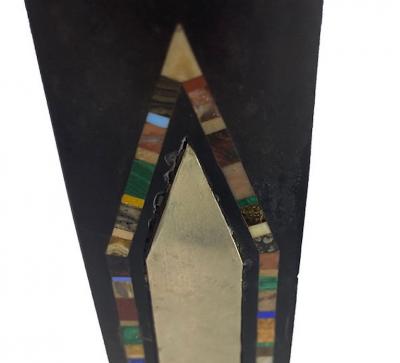 Marmo Negro and Specimen Marble Grand Tour Obelisk 19th Century
