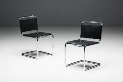 Mart Stam Spoleto Chairs by Ufficio Tecnico for Knoll Italy 1970s