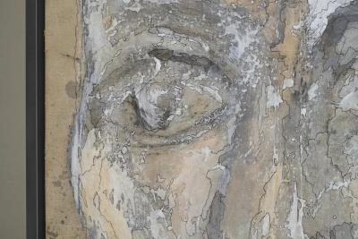 Mart Visser Mart Visser Large Artwork Mixed Media on Old Theatre Canvas 192 x 112 cm 2017