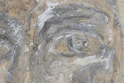 Mart Visser Mart Visser Large Artwork Mixed Media on Old Theatre Canvas 192 x 112 cm 2017