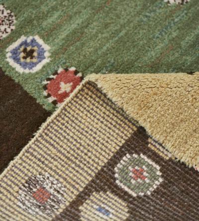 Marta Maas Fjetterstrom Mid 20th Century Handwoven Wool Swedish Rug