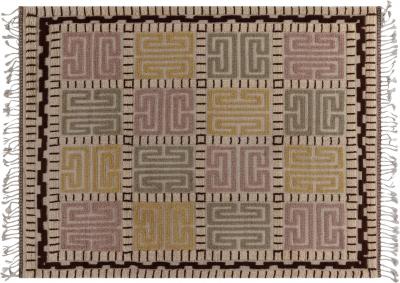 Marta Maas Fjetterstrom VINTAGE SWEDISH HIGH LOW RUG BY MARTA MASS FJETTERSTR M