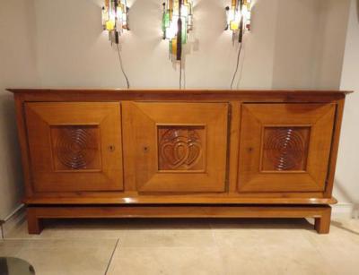 Martel Burkhalter A Three Door Sideboard in Cherry by Martel and Burkhalter