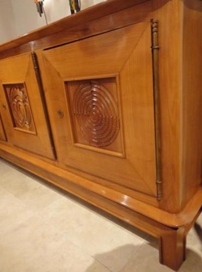Martel Burkhalter A Three Door Sideboard in Cherry by Martel and Burkhalter