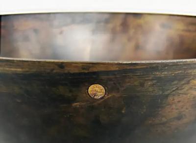 Martha Sturdy Vintage Martha Sturdy Blackened Gilt Bronze Patinated Bowl Signed