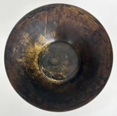 Martha Sturdy Vintage Martha Sturdy Blackened Gilt Bronze Patinated Bowl Signed