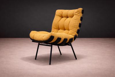 Martin Eisler Costella Armchair in Hardwood Chenille Martin Eisler 1950s