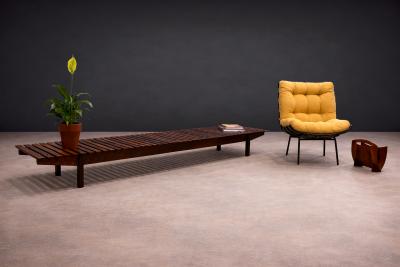 Martin Eisler Costella Armchair in Hardwood Chenille Martin Eisler 1950s