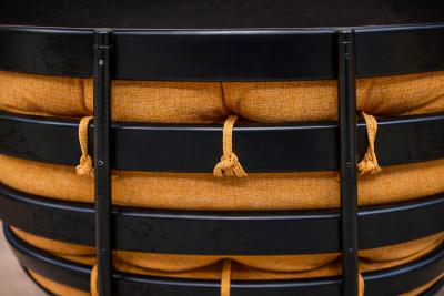 Martin Eisler Costella Armchair in Hardwood Chenille Martin Eisler 1950s