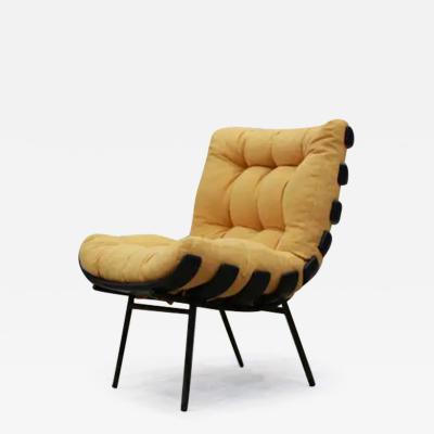 Martin Eisler Costella Armchair in Hardwood Fabric att to Martin Eisler 1950 s Brazil