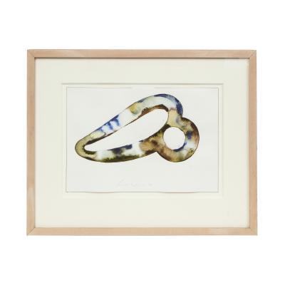 Martin Kline Martin Kline Untitled Abstract Pencil and Gouache 1993 Signed and Dated 