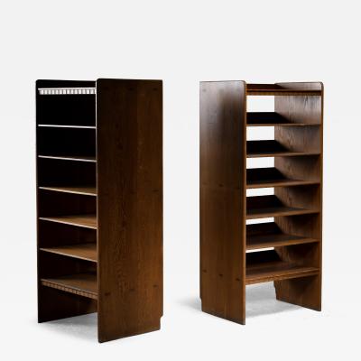 Martin Nyrop Martin Nyrop pair of pine bookcases