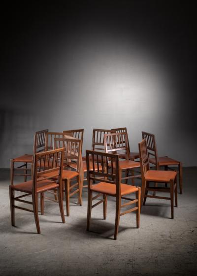 Martin Nyrop Set of 12 Martin Nyrop dining chairs