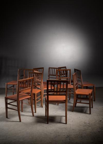 Martin Nyrop Set of 12 Martin Nyrop dining chairs