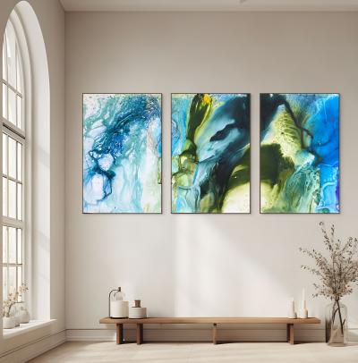 Martin Reyna Bois de Boulogne 2 Triptych 