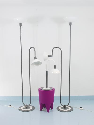 Martine Bedin Postmodern Italian 1980s Memphis Style Table Side Lamp 1980s
