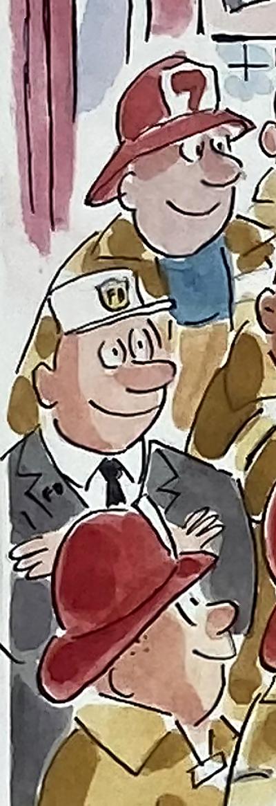 Marty Murphy Firemen on Fire Sweet To Let Us Practice Over Here Playboy Magazine