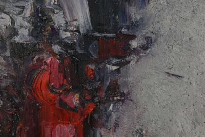 Mary Gehr American Mid Century Abstract Oil on Canvas