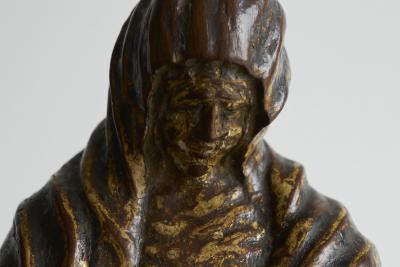 Mary Magdalene in Polychromed Carved Walnut 16th Century