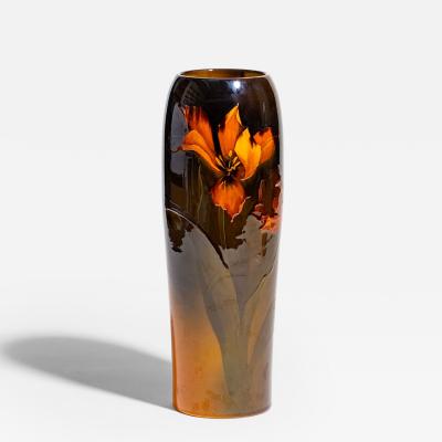 Mary Nourse Standard Glaze Vase with Tulips