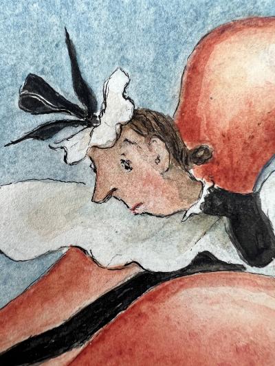 Mary Petty Class Struggle Fay the Maid Cleans Henry Moore New Yorker Magazine 