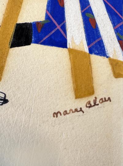 Mary Robinson Blair Babys House Kitchen Interior Woman Illustrator Mid Century