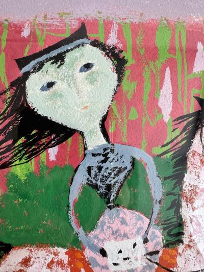 Mary Robinson Blair Mary Blair Original Artwork Girl on Horse
